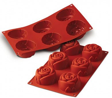 Louis Tellier Silikomart - Big Roses Red Mold (SF077) - iFoodservice Online