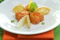 Louis Tellier Silikomart - Medium Heart Savarin Red Mold 1 7/8'' X 2'' X 1 1/8'' H (SF088) - iFoodservice Online