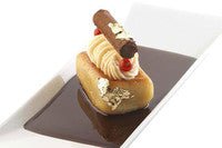 Louis Tellier Silikomart - Medium Rect Savarin Red Mold 2 1/4'' X 1 1/4'' X 3/4'' H (SF091) - iFoodservice Online
