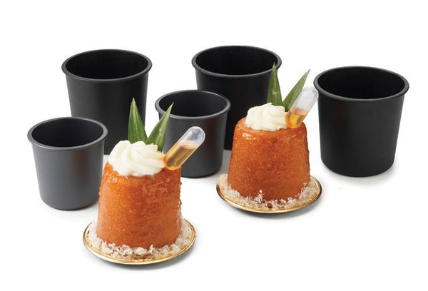 Matfer Bourgeat Exoglass® Baba Molds Nonstick 2 1/3" Pack of 6 (345593) - iFoodservice Online