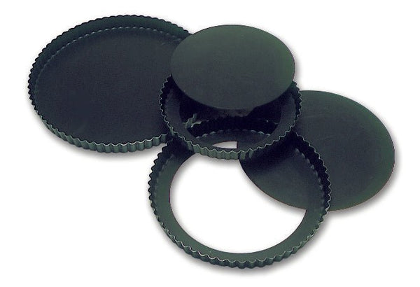 Matfer Bourgeat Exopan Tart Mold With Removable Bottom Nonstick Fluted, 6 1/3 (332221) - iFoodservice Online