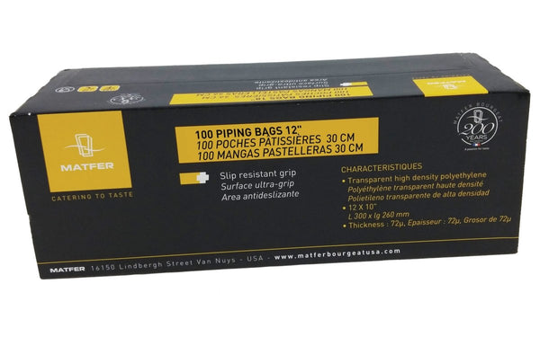 Matfer Bourgeat Standard Disposable Pastry Bags, 18", Master Case (6 ROLLS) 165019 - Master case - iFoodservice Online