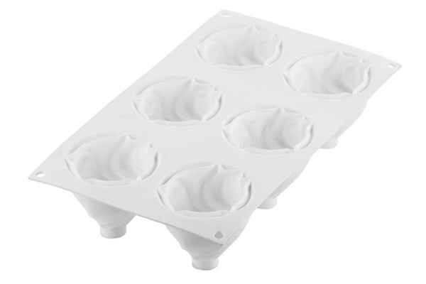 SILIKOMART CURVE CHANTILLY 120 - SILICONE MOULD N. 6 CHANTILLY 120 ø73 H 65 MM (pack of 10) - iFoodservice Online