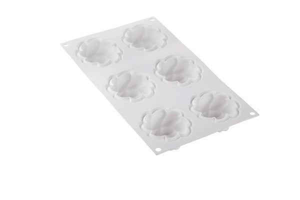 SILIKOMART CURVE FLEUR 90 - SILICONE MOULD N.6 FLEUR ø99 H 35 MM (Pack ok 10 ) - iFoodservice Online