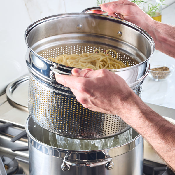 Hestan Provisions 8-Quart Stainless Steel Pasta Insert (71048)