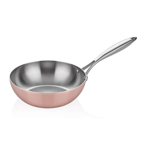 ABM Elite Multi Metal Copper Wok Pan 24cm(A 102ST 24) - iFoodservice Online