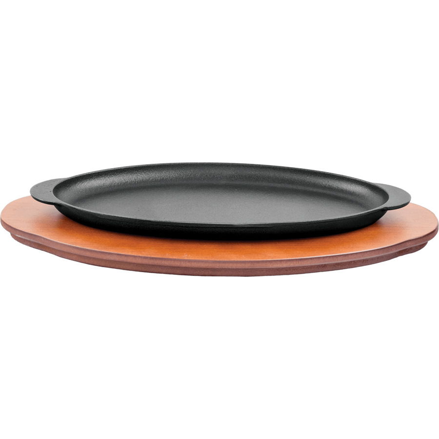 ABM Iron Cast Trout Pan Serving Tova - Medium Density Fiber (A 155 05) - iFoodservice Online