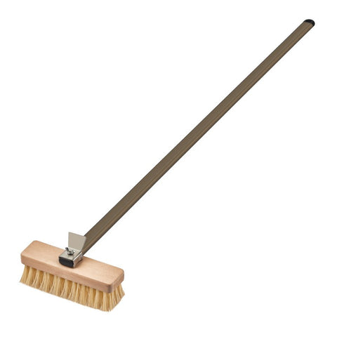 ABM Long Oven Brush With large Natural Bristle 16x5cm (A 320NL 02) - iFoodservice Online