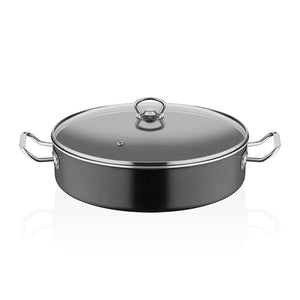ABM Mega Granite Round Shallow Casserole 40cm (A 135G 40) - iFoodservice Online
