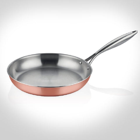 ABM Multi Metal Copper Induction Saute Pan 26cm (A 103ST 26) - iFoodservice Online