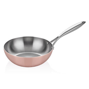 ABM Multi Metal Copper Induction Wok Pan 26cm (A 103WK 26) - iFoodservice Online