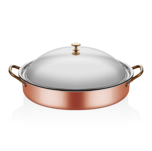 ABM Multi Metal Copper Oval Deep Dish 25x17x6cm(A 101OC 25K) - iFoodservice Online
