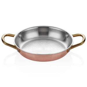 ABM Multi Metal Copper Round Dish 22cm (A 101YS 22) - iFoodservice Online