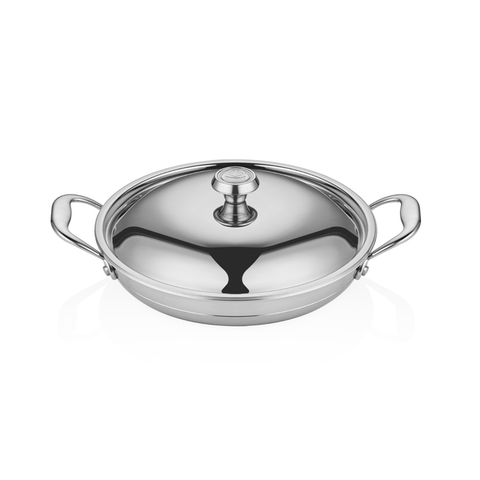 ABM Multi Metal Steel Round Dish 14cm + Lid (A 104YS 14K) - iFoodservice Online