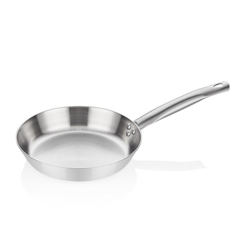 ABM Multi Metal Steel Round Frying Pan 26cm (A 104KT 26) - iFoodservice Online