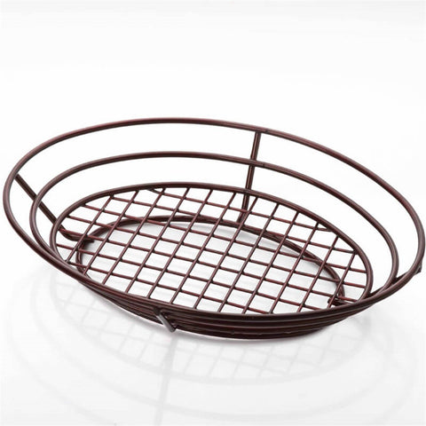 ABM Oval Bread & Fruit Basket 28x20cm (A 010 01) - iFoodservice Online