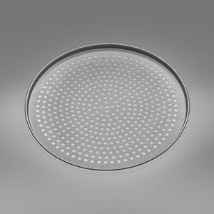 ABM Round Low Perforated Aluminum Pizza Pan 30cm (A 130AL 30) - iFoodservice Online