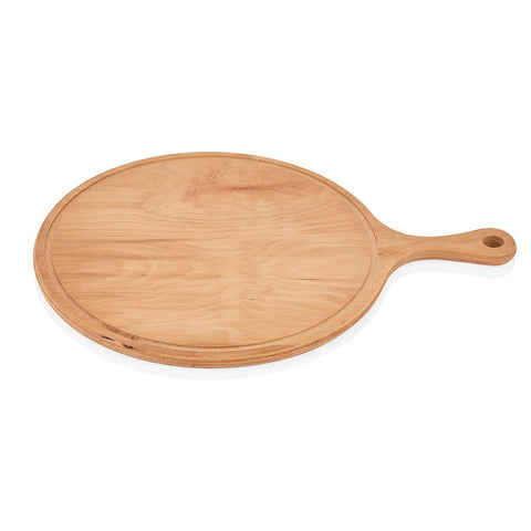 ABM Round Pizza Serving Board 26cm With handle (A 100S 26) - iFoodservice Online