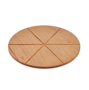 ABM Round Pizza Serving Board 42cm With Slices (A 100K 42) - iFoodservice Online