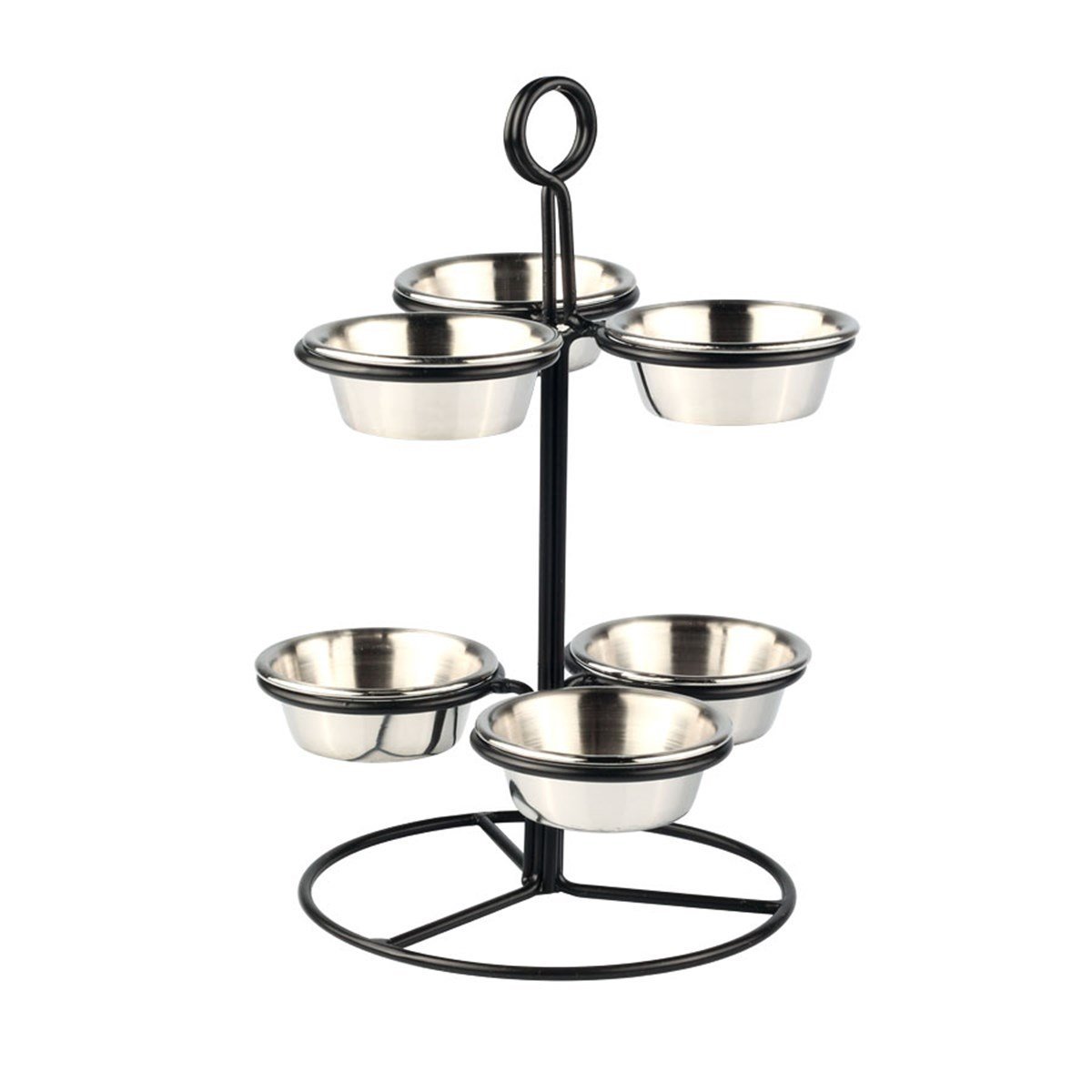 ABM Round Sauce Cup Holder 6pcs 15x25cm (A 018 01) - iFoodservice Online