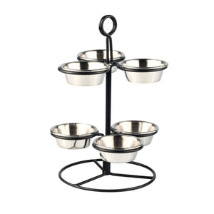 ABM Round Sauce Cup Holder 6pcs 15x25cm (A 018 01) - iFoodservice Online