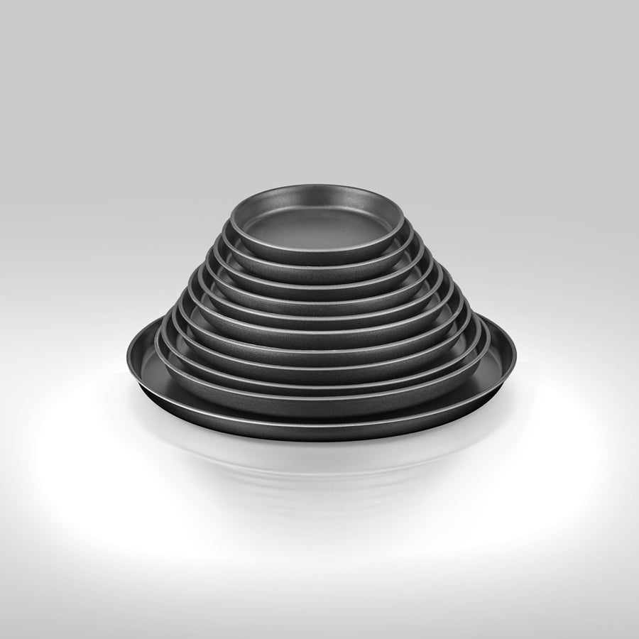 ABM Round Stainless Steel Pizza Pan 55cm (A 131 55) - iFoodservice Online