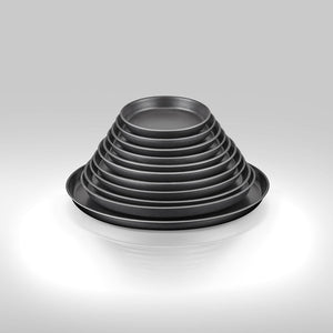 ABM Round Stainless Steel Pizza Pan 55cm (A 131 55) - iFoodservice Online