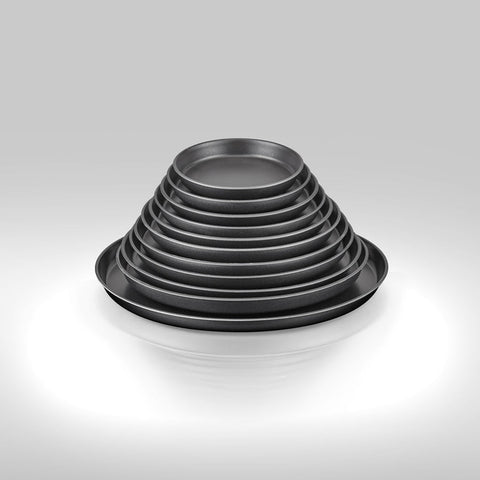 ABM Round Stainless Steel Pizza Pan 55cm (A 131 55) - iFoodservice Online