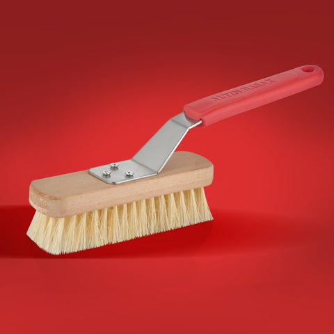 ABM Short Pizza Oven Brush With Natural Bristle 16x4.5cm (A 320NL 01) - iFoodservice Online