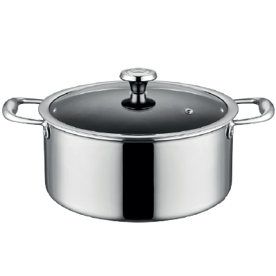 ABM Silver Star Elite Round Deep Casserole 18cm (A 125CD 18) - iFoodservice Online