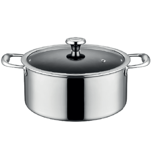 ABM Silver Star Elite Round Deep Casserole 22cm (A 125CD 22) - iFoodservice Online
