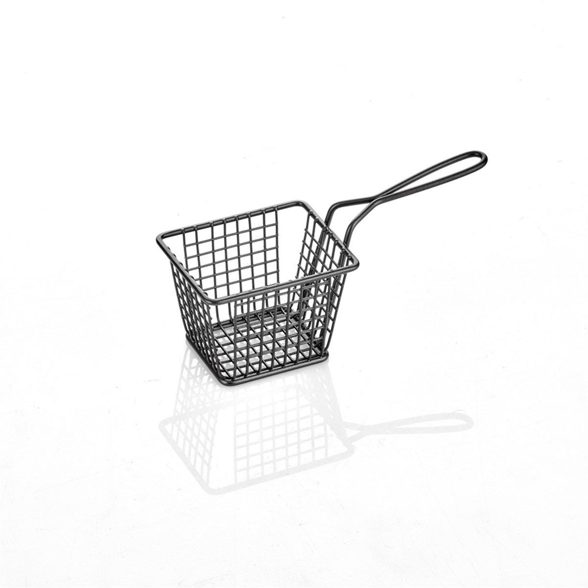 ABM Square mini With Mesh Chips Basket 12x10x08cm (A 040 02) - iFoodservice Online