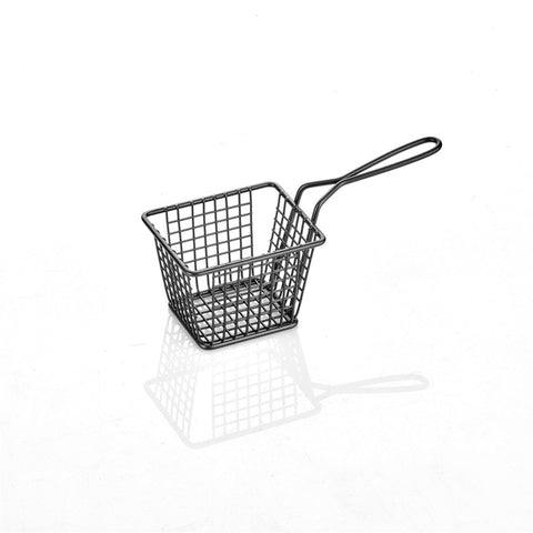 ABM Square mini With Mesh Chips Basket 12x10x08cm (A 040 02) - iFoodservice Online