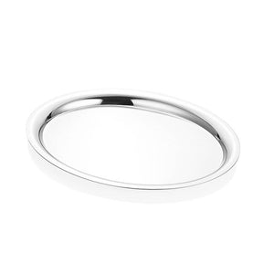 ABM Stainless Steel Oval Tray 19x26cm - Decorated 01 (A 547 01 D01) - iFoodservice Online
