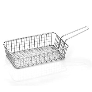 ABM Stainless Steel Rectangle Shallow Serving Basket 20x12x4cm (A 020 01) - iFoodservice Online