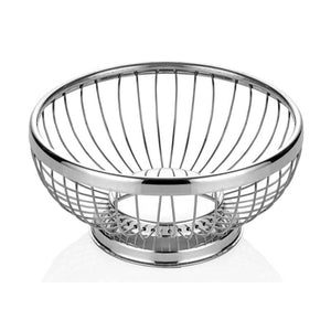 ABM Stainless Steel Round Bread & Fruit Basket 17cm (A 021 01) - iFoodservice Online