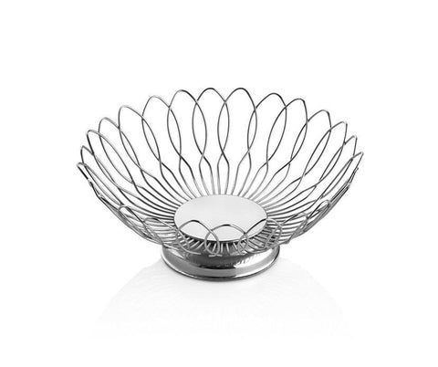 ABM Stainless Steel Round Bread & Fruit Basket 24cm (A 025 01) - iFoodservice Online