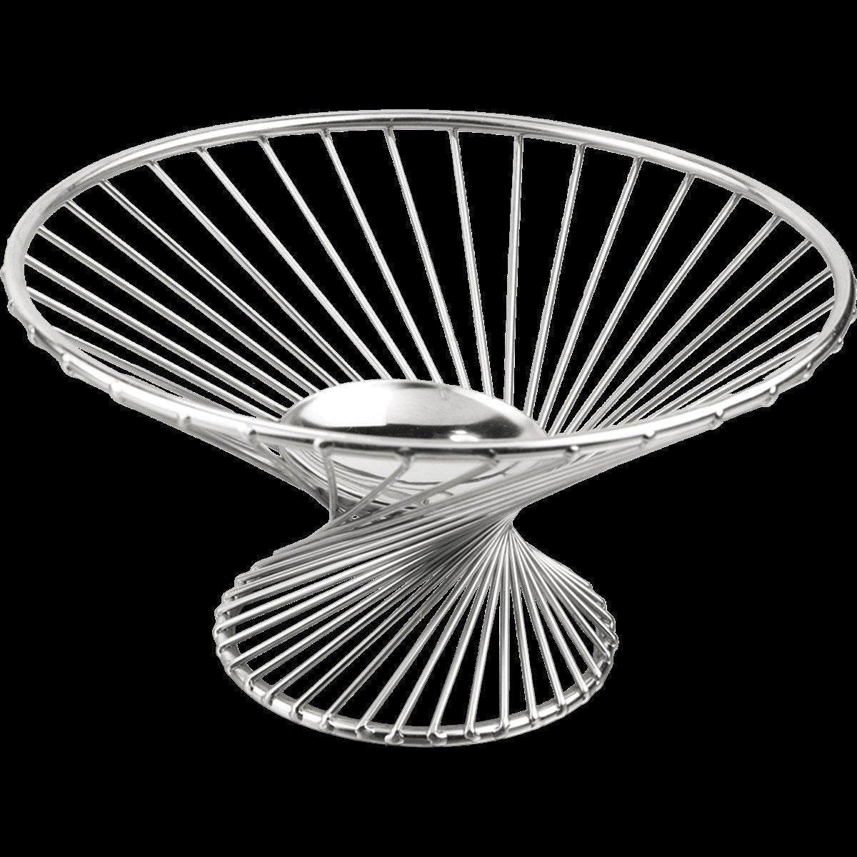 ABM Stainless Steel Round Footed Fruit Basket 20cm (A 027 01) - iFoodservice Online