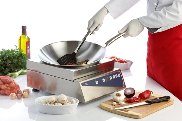 ABM Stainless Steel Round Induction Wok Pan 36cm (A 205 36) - iFoodservice Online