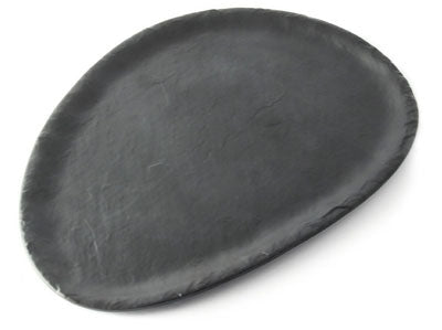 Adrier Matte Black Large Oval Plate - 35 X 25 X 1.5 Cm (ESP3525 - MBK) - iFoodservice Online
