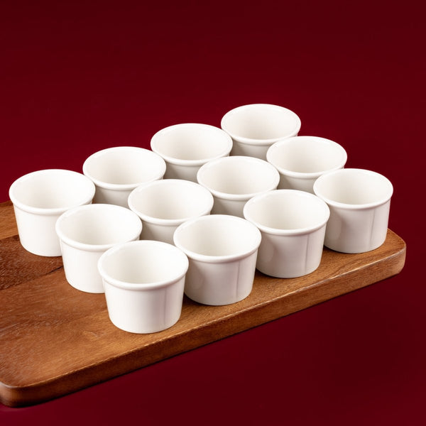 Ariane 1 2/3 Oz Slow Fast - Warm White Porcelain Dip Cup - 12/Case (AOTARN000042005) - iFoodservice Online