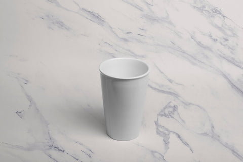 Ariane 14 1/2 Oz Slow Fast - Warm White Porcelain Soda Mug - 6/Case (AOTARN000054043) - iFoodservice Online