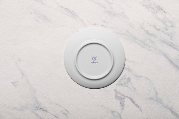 Ariane 7" Vital Coupe - Warm White Porcelain Coupe Elevated Plate - 12/Case (AVCARN000111018) - iFoodservice Online