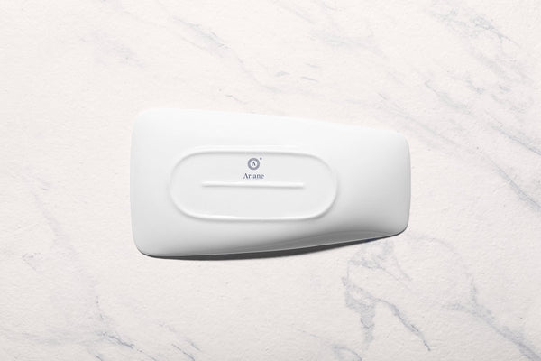 Ariane 9 4/9" x 5 1/8" Vital - Warm White Porcelain Rectangle Plate - 12/Case (AVRARN000011024) - iFoodservice Online
