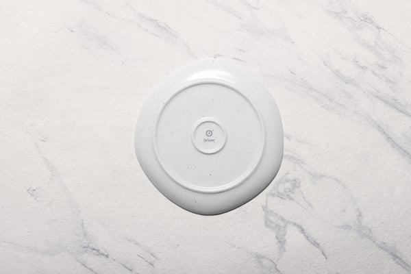 Ariane Earth 10 5/8" Earth - Linen Dotts Porcelain Flate Plate - 6/Case (AERARN508011027) - iFoodservice Online