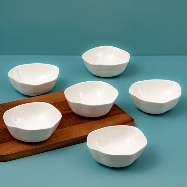 Ariane Earth 5 1/2" Earth - Warm White Porcelain Bowl - 12/Case (AERARN000022014) - iFoodservice Online