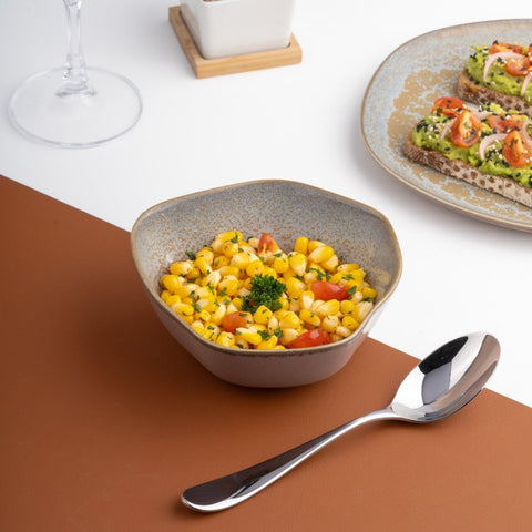 Ariane Earth 5 1/2" Mohenjodaro Porcelain Bowl - 12/Case (AERARNC98022014) - iFoodservice Online