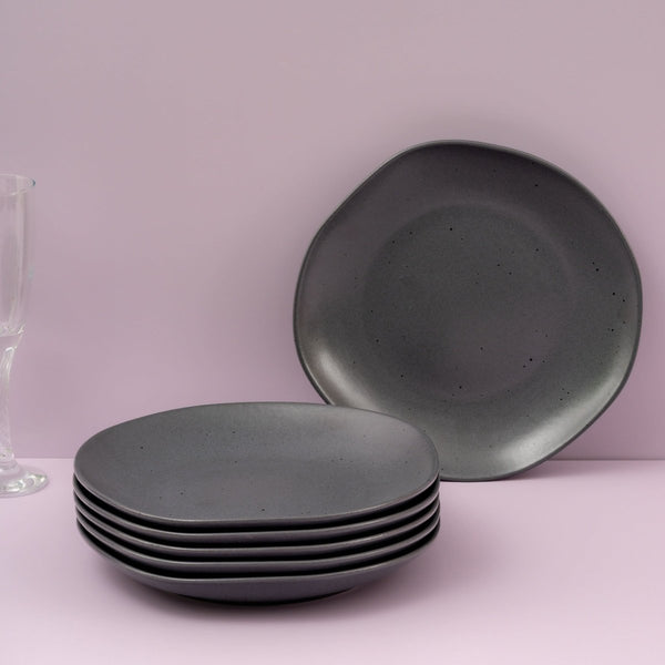 Ariane Earth 9" Black Dots Porcelain Deep Plate - 6/Case (AERARN510012023) - iFoodservice Online