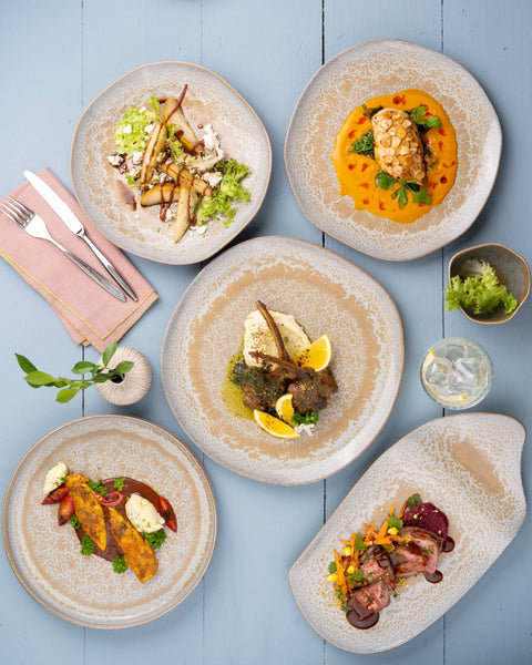 Ariane Earth 9" Mohenjodaro Porcelain Deep Plate - 6/Case (AERARNC98012023) - iFoodservice Online