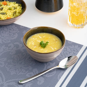 Ariane Laps 4 5/7" Splash Denim Porcelain Conical Bowl - 6/Case (ALPARND53022012) - iFoodservice Online